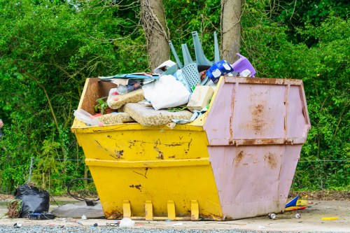 Edmonton business waste removal services in action